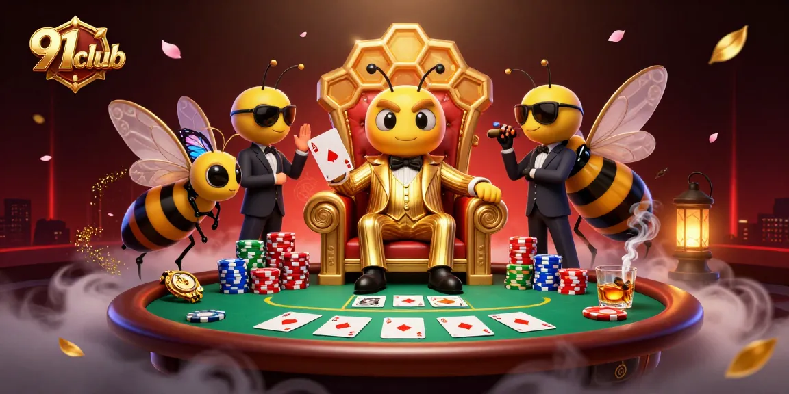 Navigate registration and login at 91club with this vibrant, engaging casino illustration.