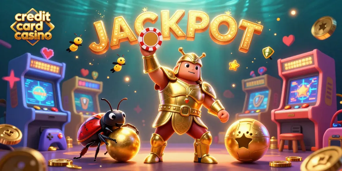 Experience the thrill of a credit card casino with vibrant characters and dynamic game elements.