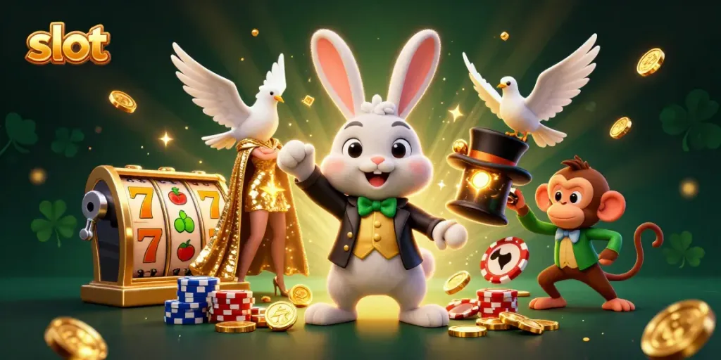 Slot gacor menghadirkan ilustrasi 3D dengan karakter kaya akan nuansa kasino yang menarik.