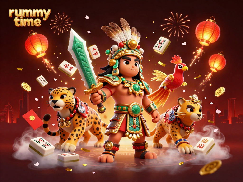 Experience thrilling rummy time with engaging gameplay alongside colorful characters and dynamic visuals.