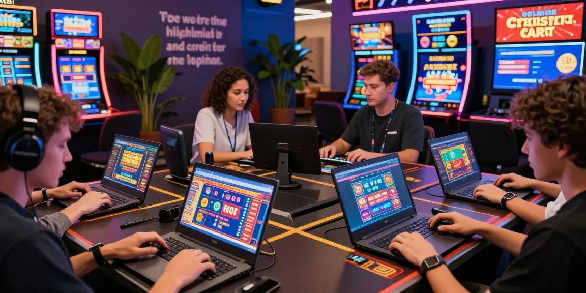 Players enjoying the excitement of online credit card casinos in a vibrant digital gaming environment.
