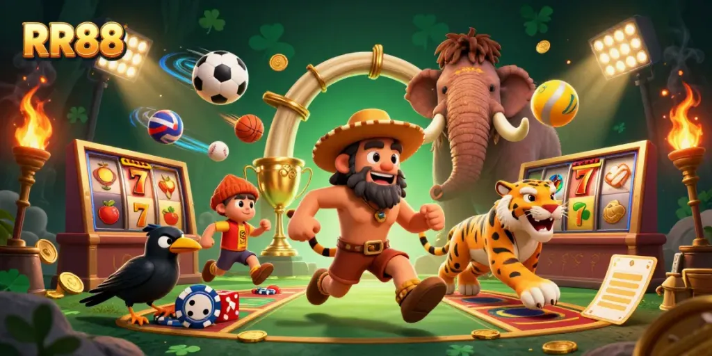 Experience thrilling casino action with RR88 featuring lively characters and dynamic games.
