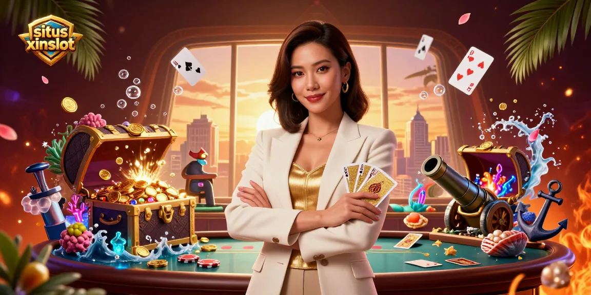 situs xinslot offers an exciting online gaming experience with vibrant visuals and dynamic casino elements.