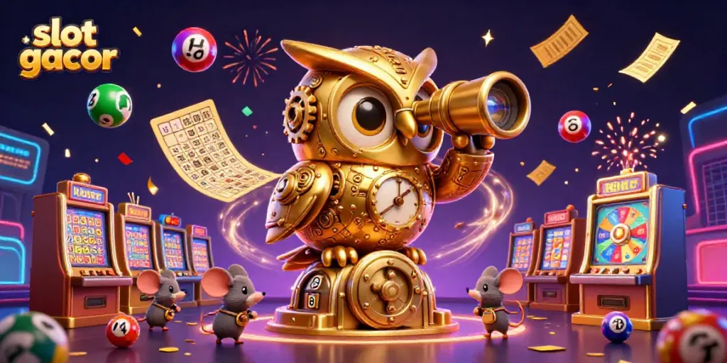Experience the excitement of slot gacor with vibrant characters and dynamic casino elements.