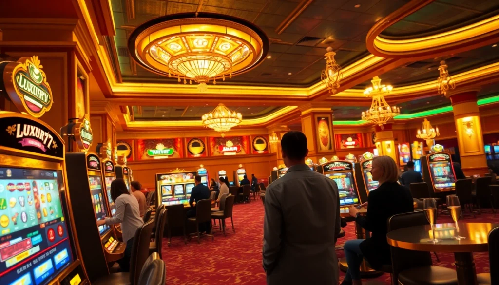 Permainan slot luxury777 game yang mendebarkan dengan suasana kasino yang mewah.