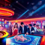 Engaging players at u888 online casino with an interactive digital gaming environment filled with vibrant colors.