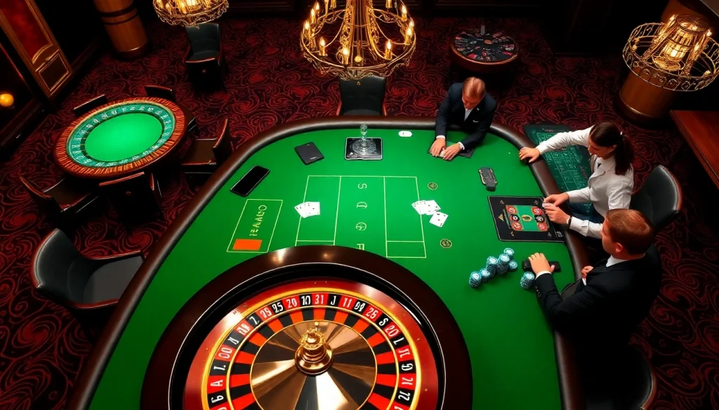 Experience thrilling gaming at https://go88.fast/ with engaging casino tables and vibrant poker chips.