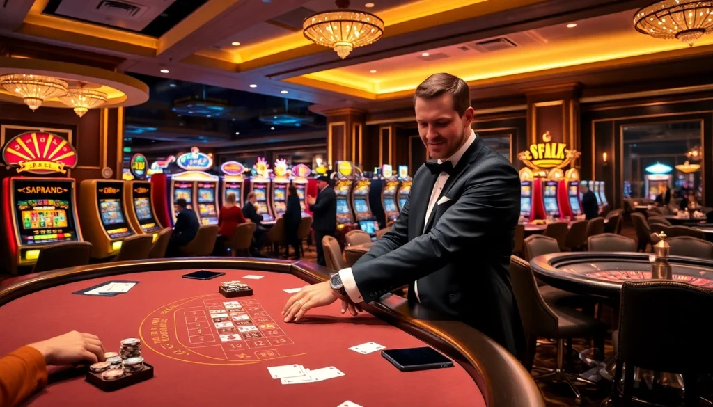 Experience the thrill of gambling at Sunwin's luxurious casino.