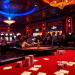 Experience the thrill of winning at lu88 with a luxurious poker table and dynamic casino atmosphere.
