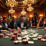 Experience thrilling poker gameplay at https://kk55.fit/ with vibrant chips and excited players.
