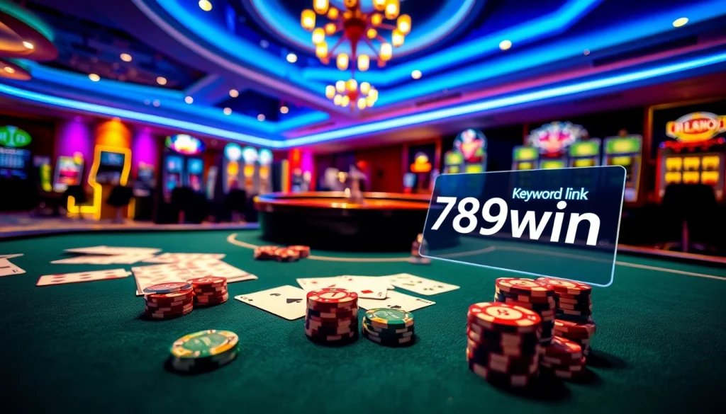 Experience the excitement of winning with link 789win at a luxurious casino table.