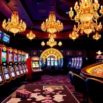 Players experiencing thrilling slot action in a luxurious casino setting.