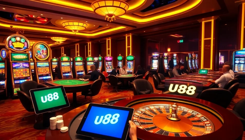 Experience thrilling gameplay at u 888 with vibrant casino tables and exciting gaming action.