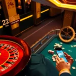 Tham gia trải nghiệm trò chơi đầy kịch tính tại 24kclub với hình ảnh casino sống động và trải nghiệm ứng dụng di động.